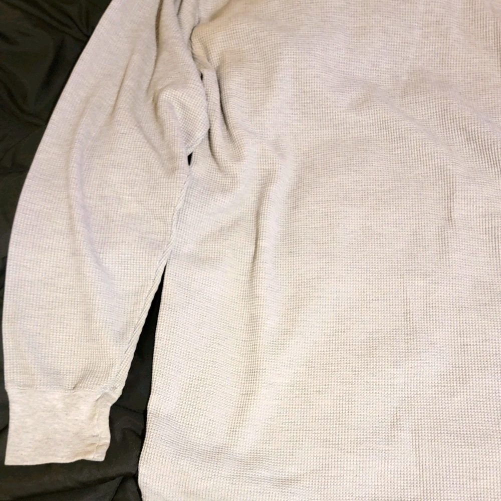 Grey Knit Long Sleeve Shirt 6X
